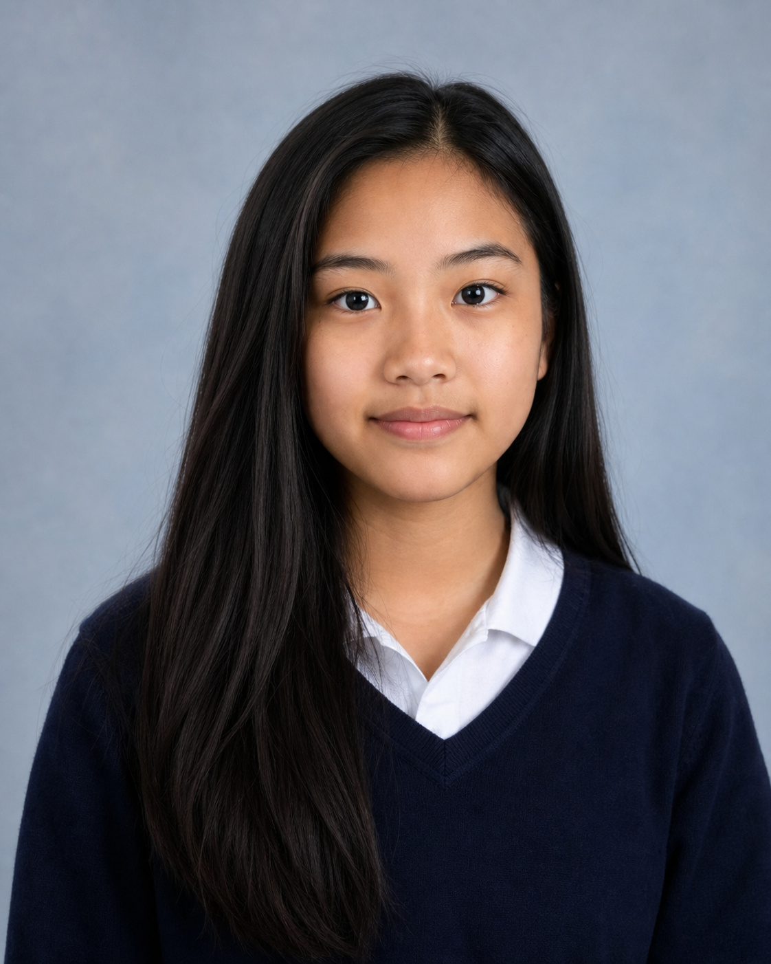 Samantha Chen school identification portrait at age thirteen