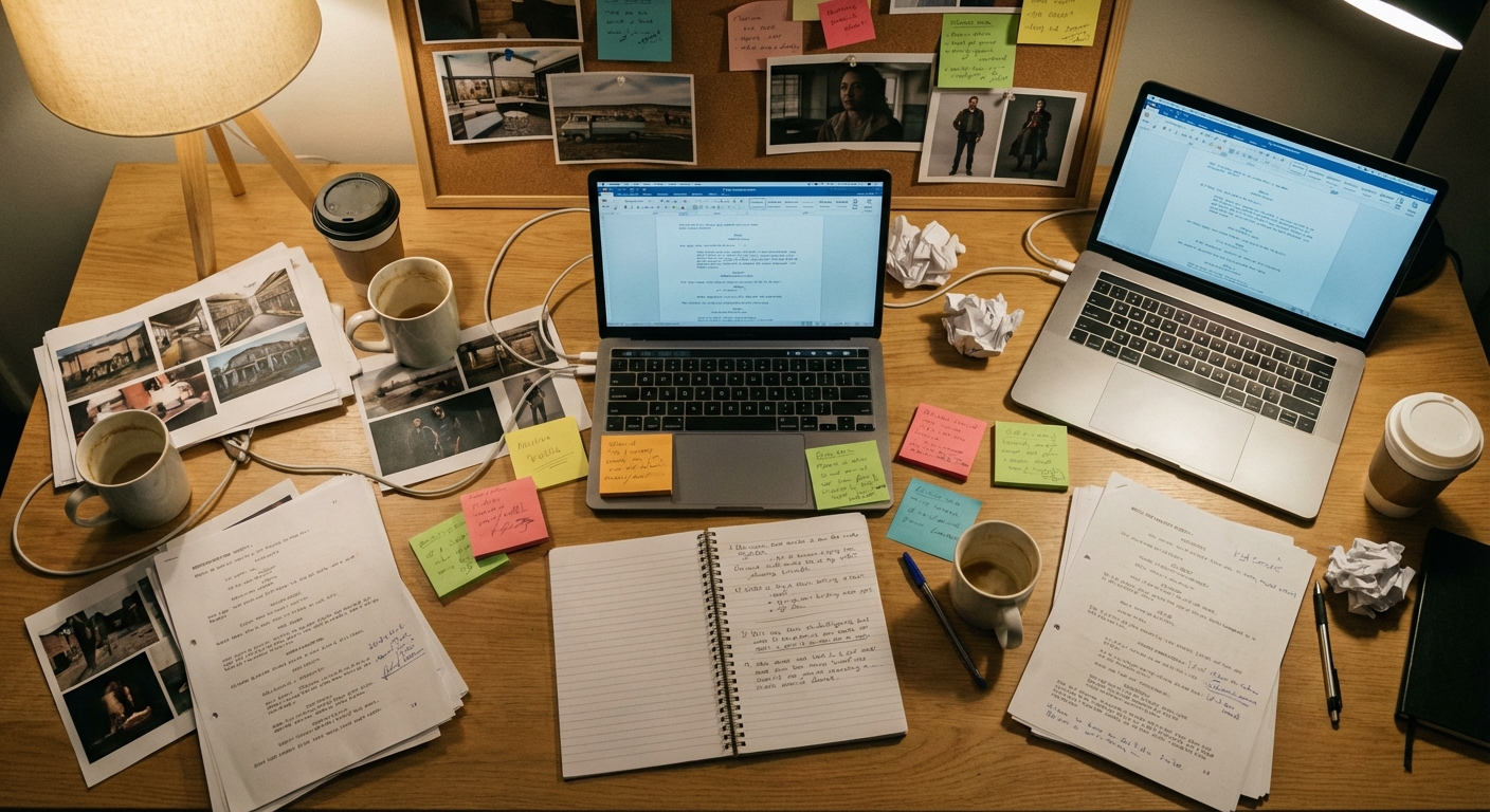 Writers room table